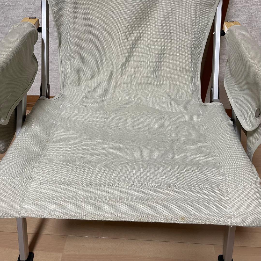【限定品】【値下不可】スノーピーク ローチェア30 アイボリー サイドポケット付
