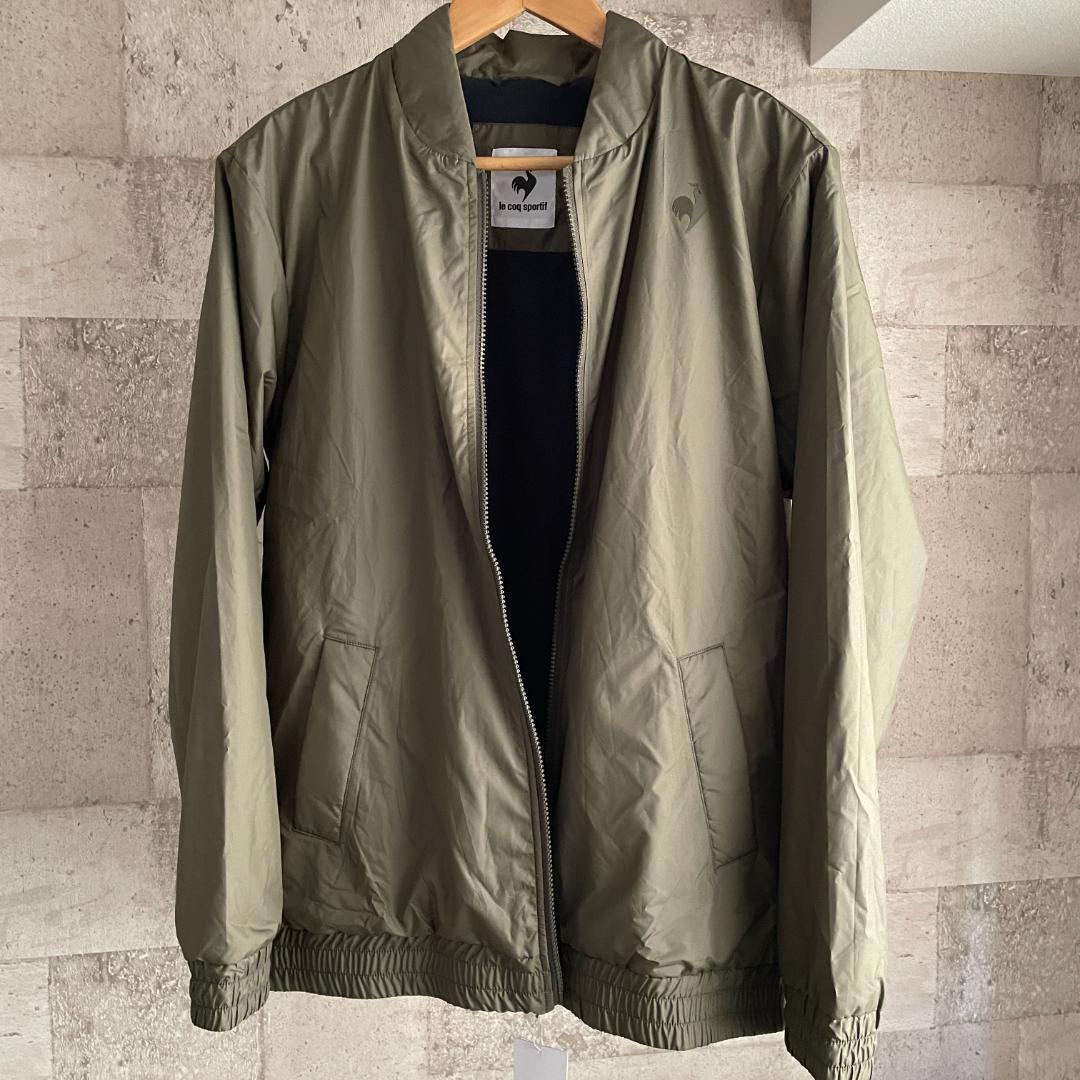 新品 le coq スマートパディングジャケット ヒートナビ カーキ L