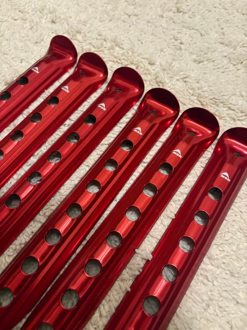 MSR ブリザードステイク　ジェラルミンペグ6本セット