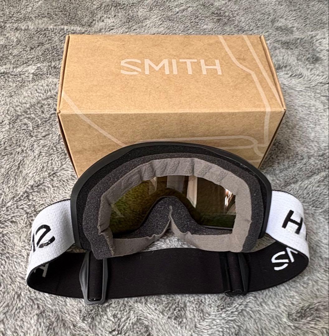 Smith 2024ゴーグル ブラック レッドソルXミラー