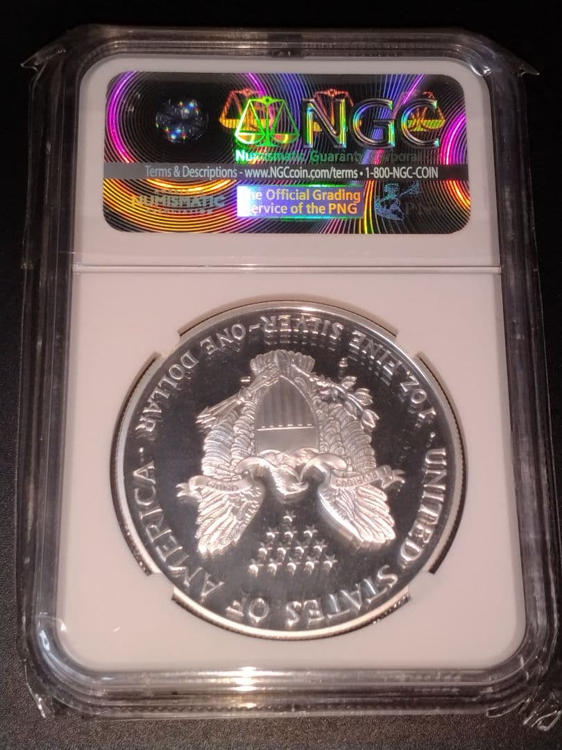 2000年イーグル銀貨　プルーフ銀貨 PF69 ULTRA CAMEO　アメリカ
