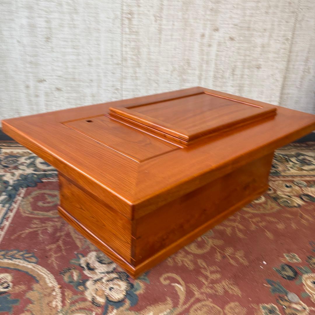 昭和レトロ 欅 木製長火鉢 4杯 引き出し収納付き 火鉢 囲炉裏 古家具 古道具