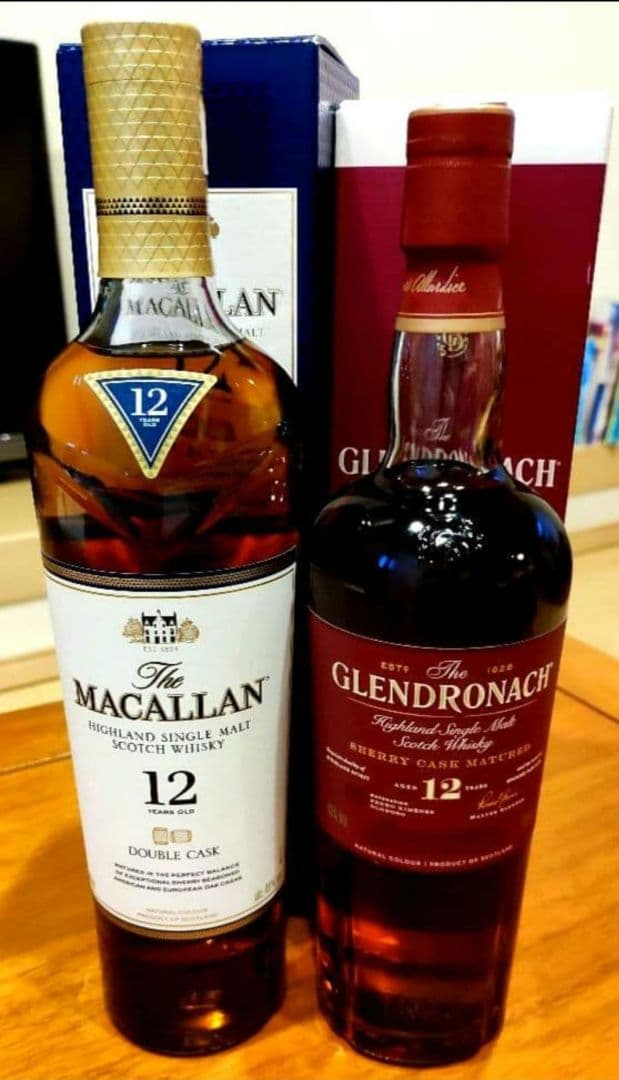 マッカラン12年 ダブルカスク グレンドロナック12年 700ml 2本セット