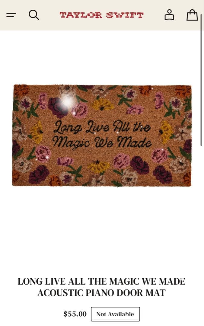 Taylor Swift ホリデー限定ドアマット