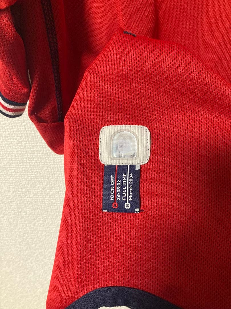 2002 イングランド代表 アウェイ ユニフォーム 日韓W杯 リバーシブル