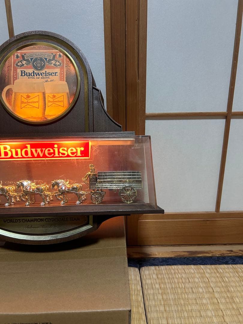 Budweiser バドワイザー　ディスプレイ 　ライト　ランプ　看板