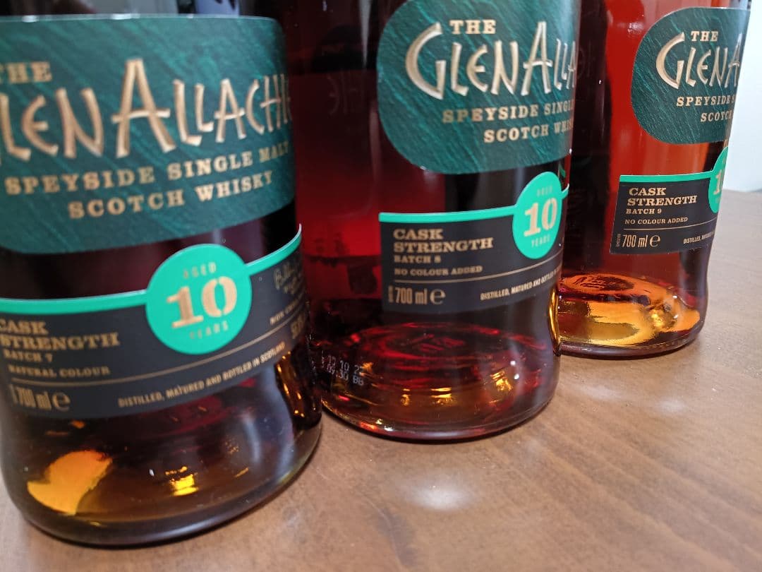 グレンアラヒー 10年 カスクストレングス バッチ 7, 8, 9