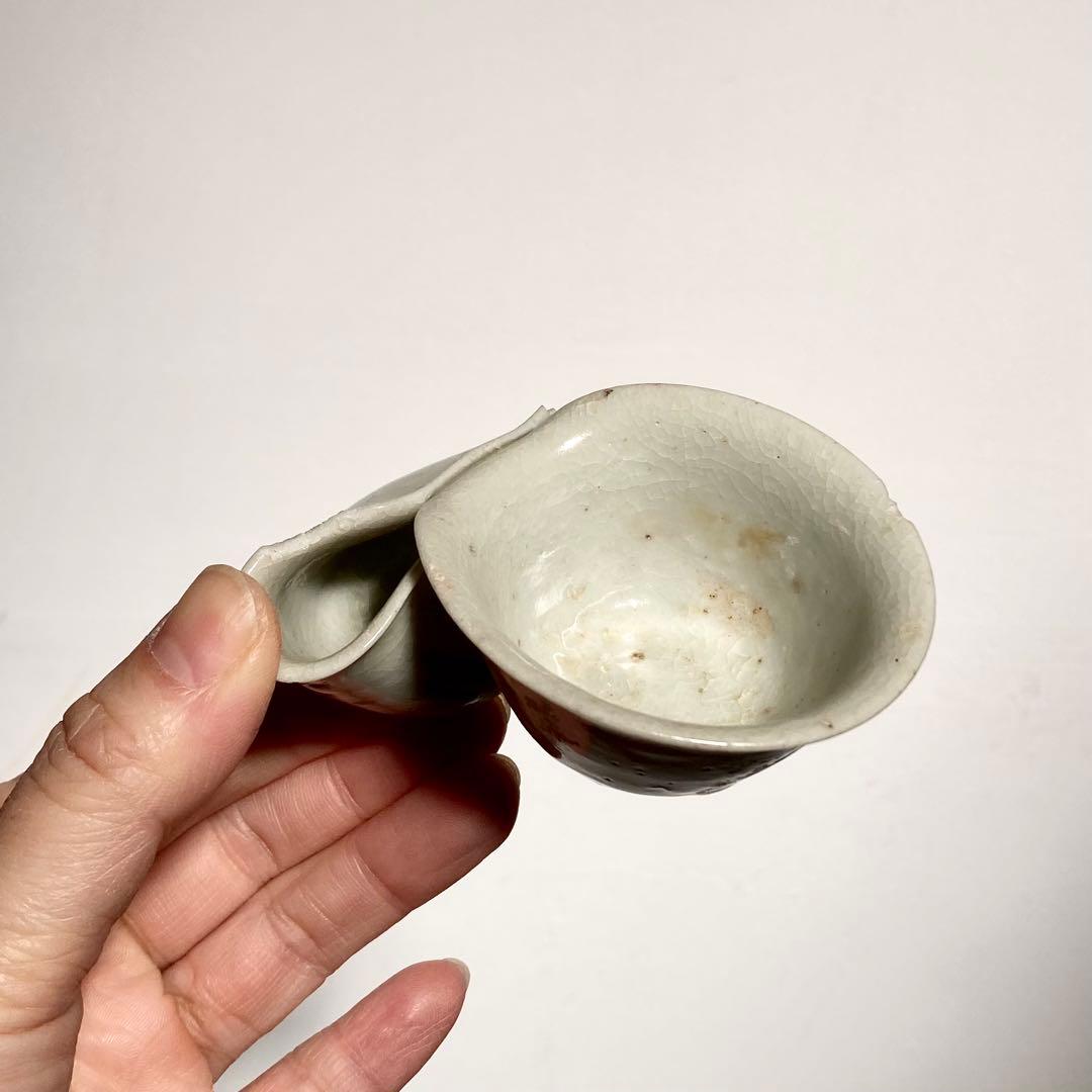 使える初期伊万里白磁盃　江戸初期