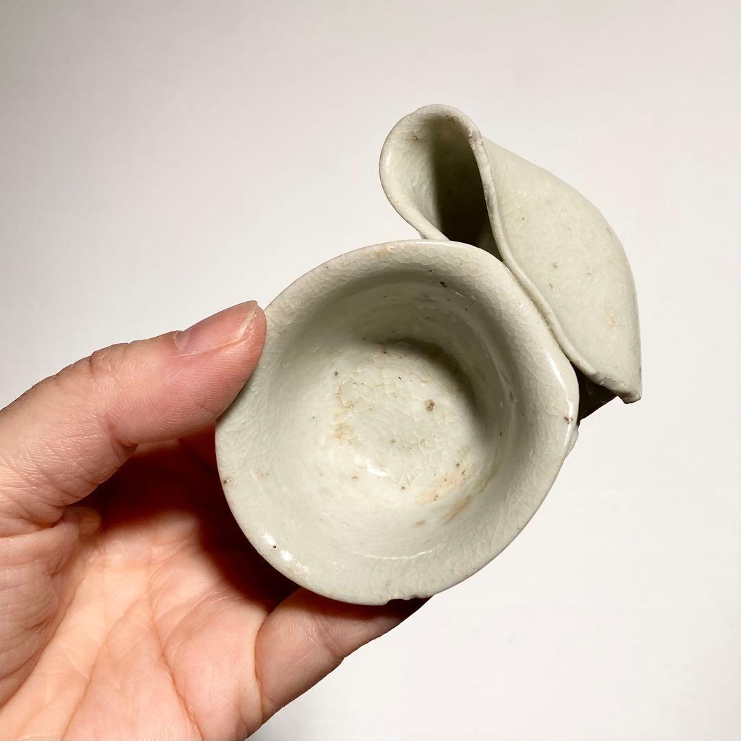 使える初期伊万里白磁盃　江戸初期