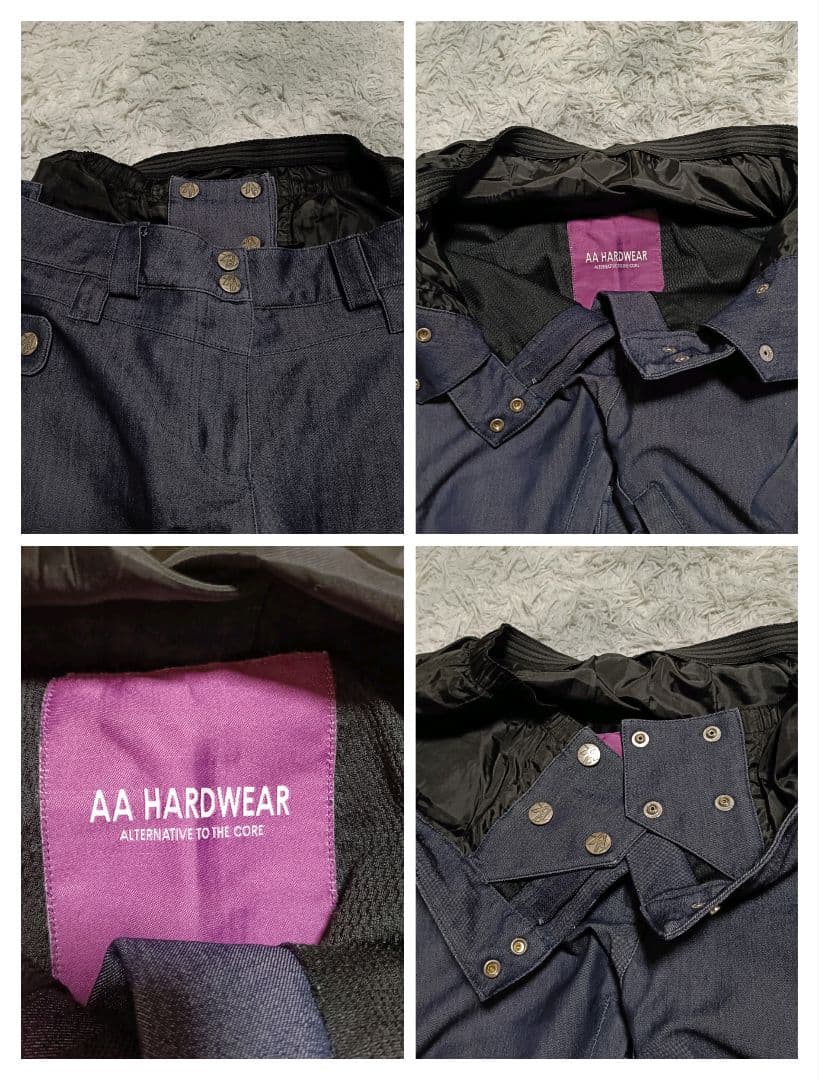 ダブルエーハードウェア スノボ ウェア デニム フレア S スノーウェア