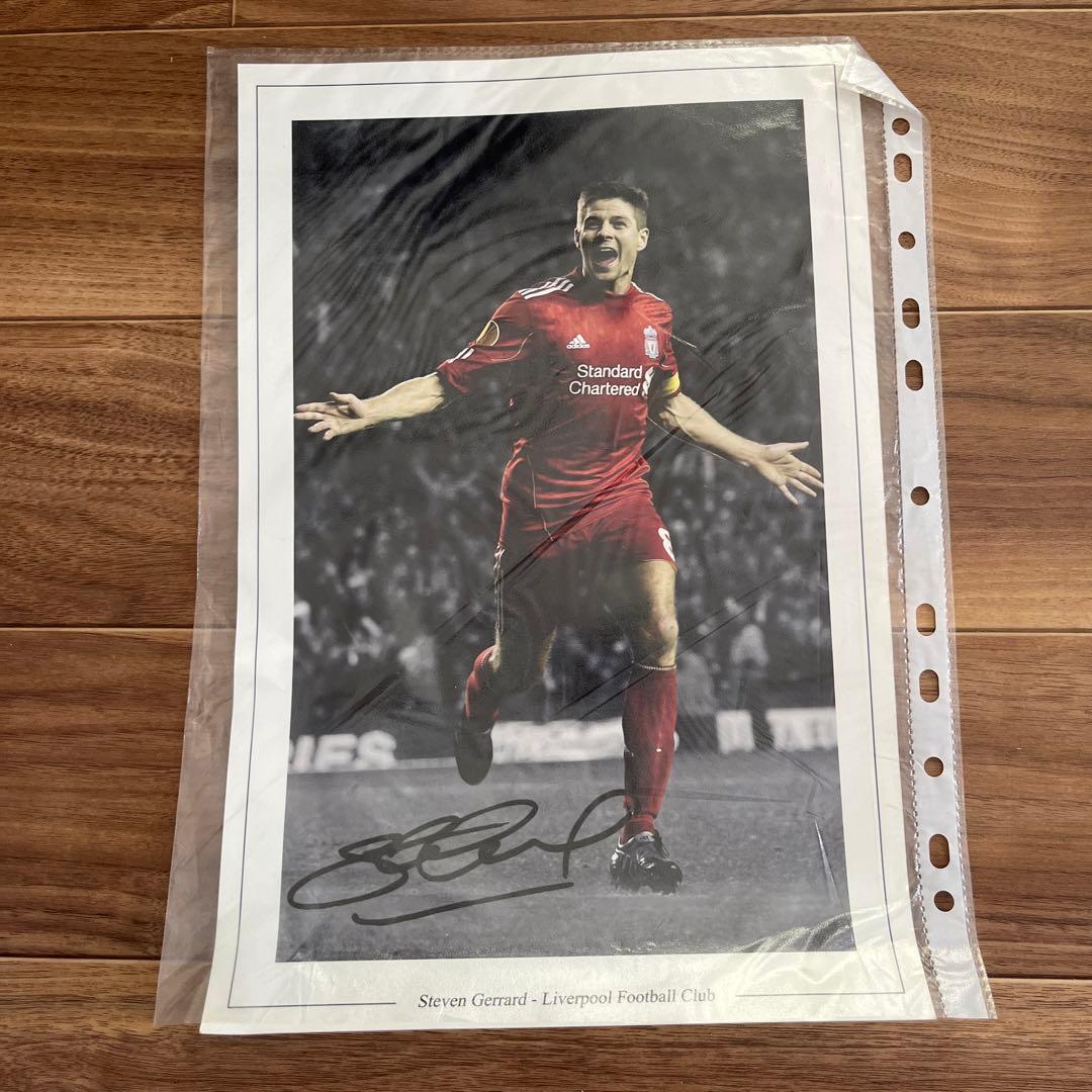 【未開封】ジェラード 直筆サイン入りユニフォーム ICONS