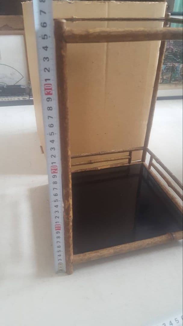 AKa7043　東京中央取扱　斑竹　煎茶棚　通せん棚　お茶棚