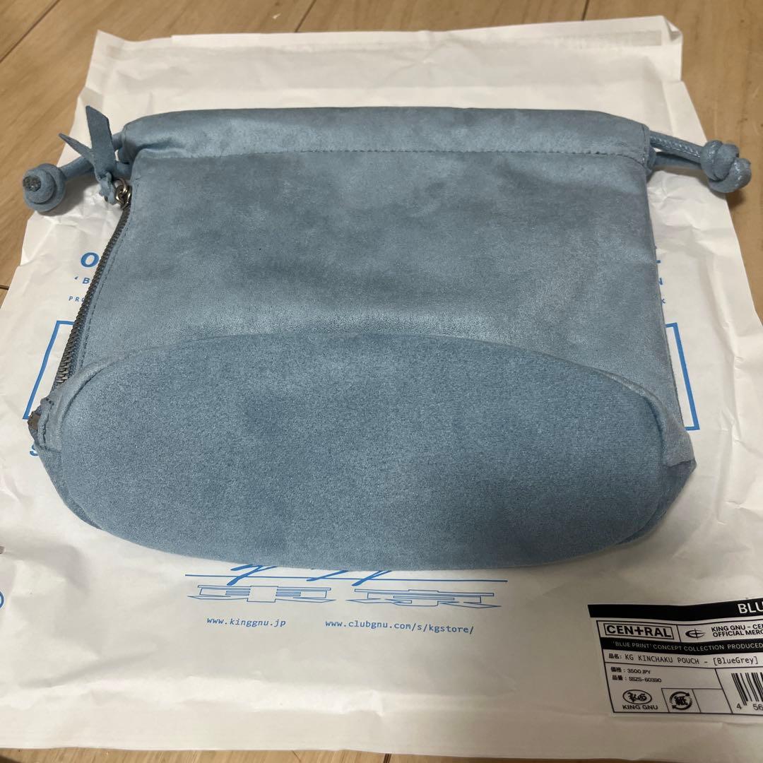 KG KINCHAKU POUCH [ブルーグレイ]