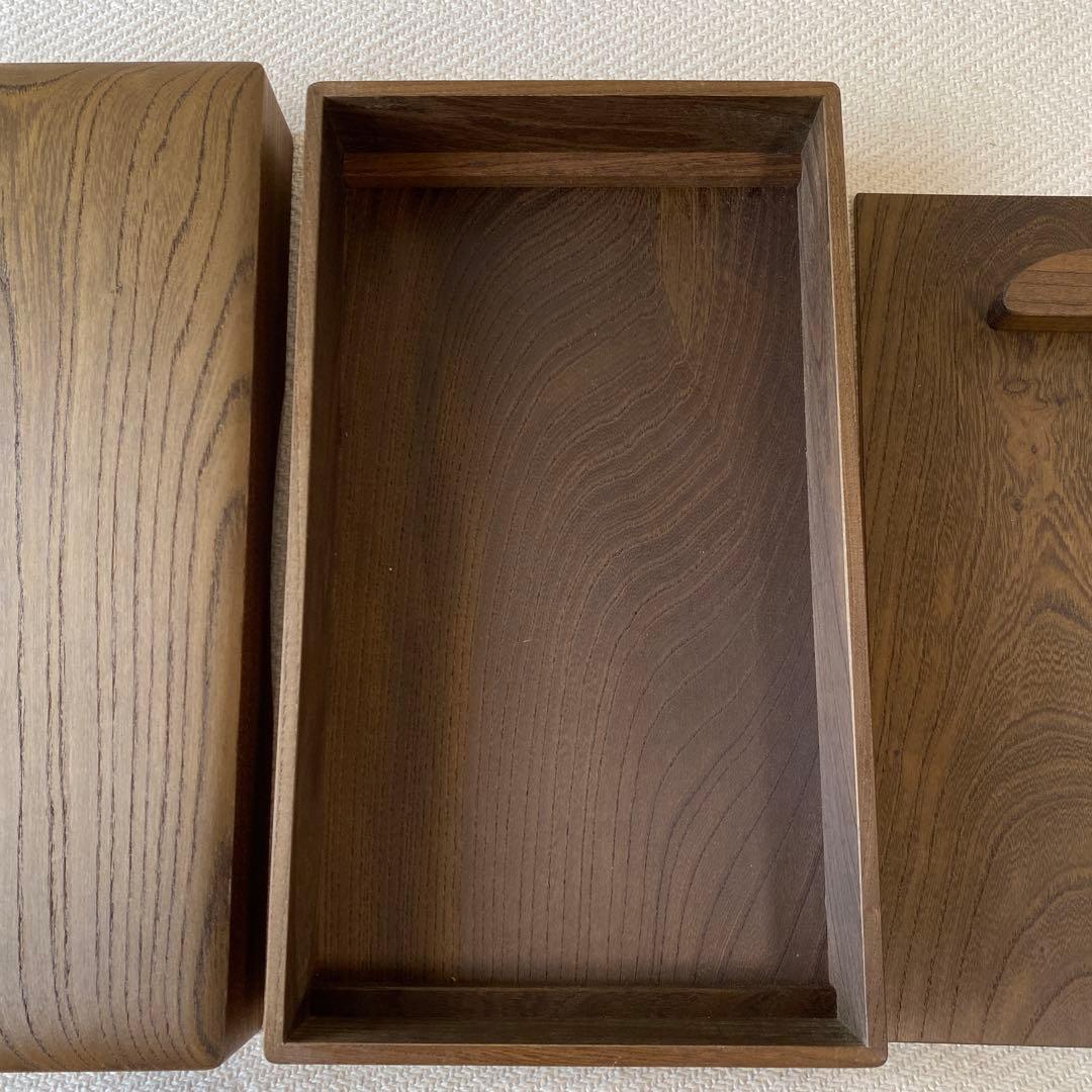 ③ 千年の神代銘木箱 発掘古代木 数珠 念珠箱 トンボ玉用宝箱 天然木の箱