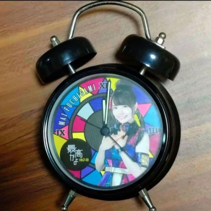HKT48　渕上舞　目覚まし時計　ボイスクロック　置き時計　掛け時計