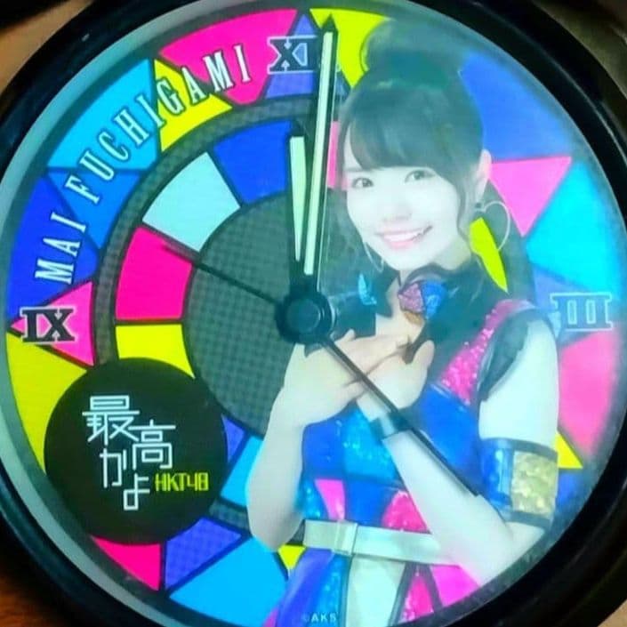 HKT48　渕上舞　目覚まし時計　ボイスクロック　置き時計　掛け時計
