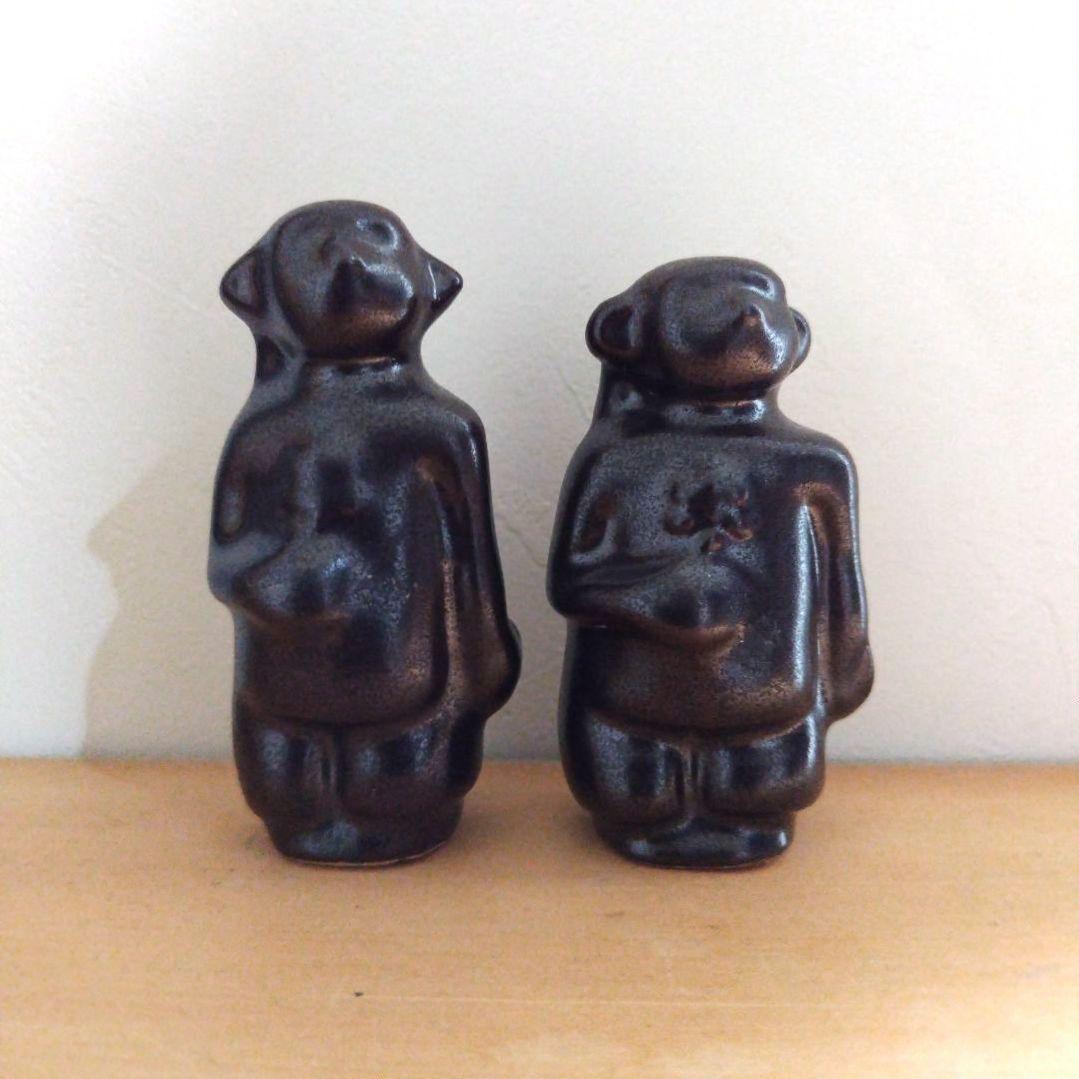 【オーケ・ホルム】Ake Holm トロール陶器ヴィンテージオブジェ2体セット