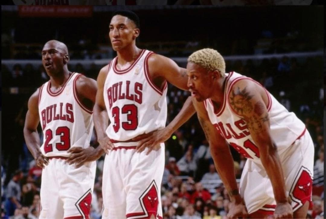 新品　NBA ブルズ　ジョーダン　ロドマン　ミッチェル&ネス　ショーツ　バスパン