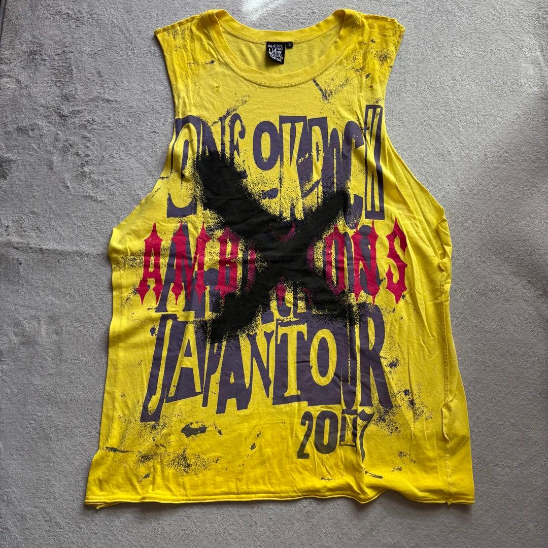 ワンオク Ambition 2017 ノースリーブ タンクトップ イエロー