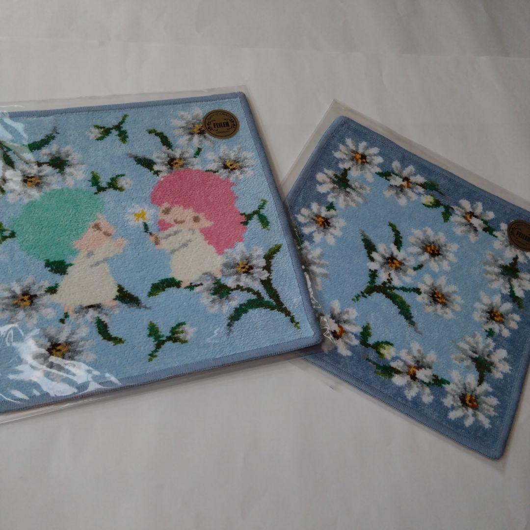 FEILER　フェイラー　ハンカチ　ホワイトマーガレット　リトルツインスター