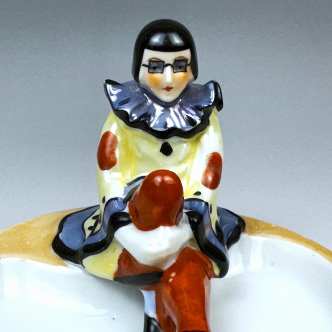 オールドノリタケ デコレディ ピエロ クラウン 灰皿 皿 プレート