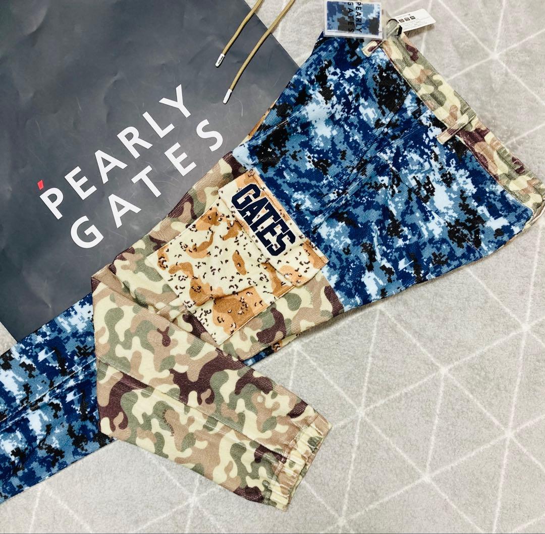 新品 パーリーゲイツ マルチカモフラ ダブルラッセルジョガーパンツ(5)サイズL