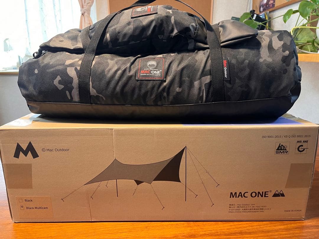 希少 MacOne マックワンタープ マルチカムブラック