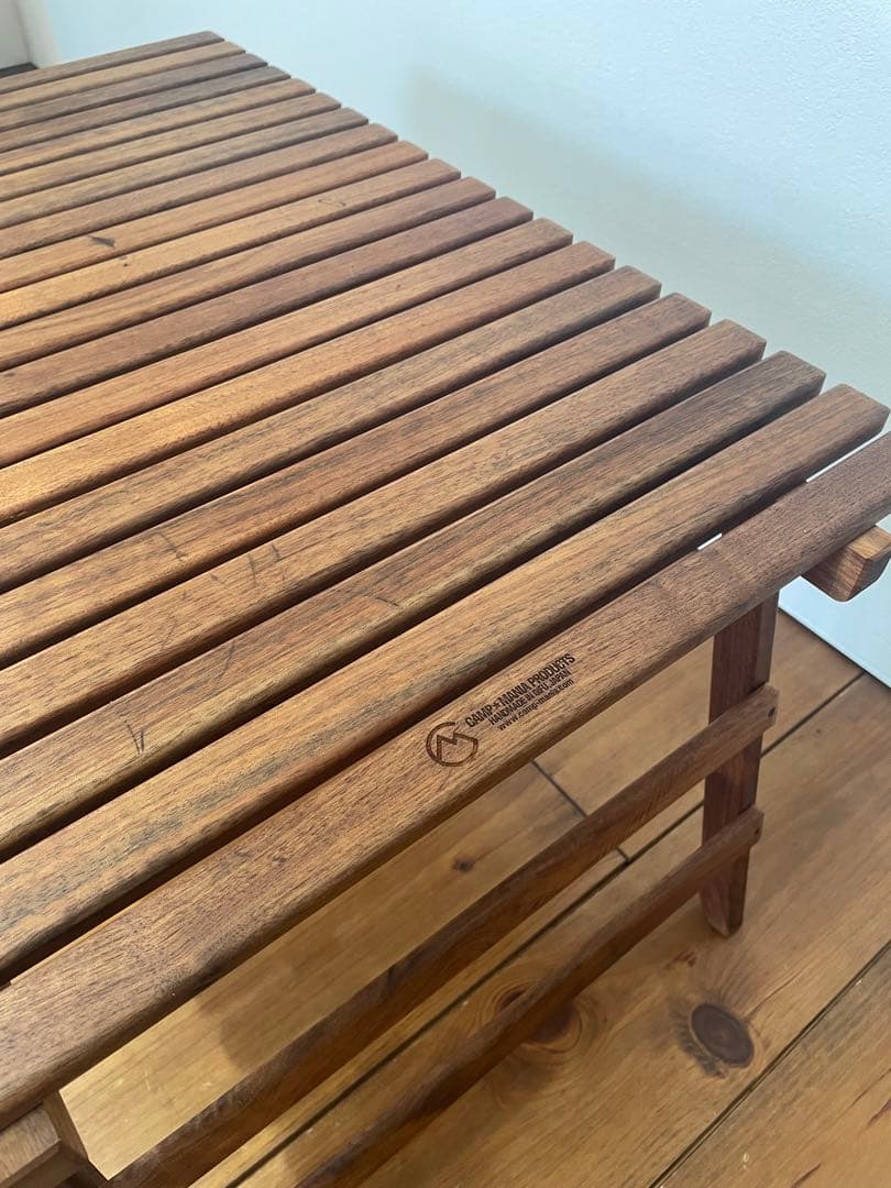 キャンプマニアプロダクツ　ウォールナットテーブル　①