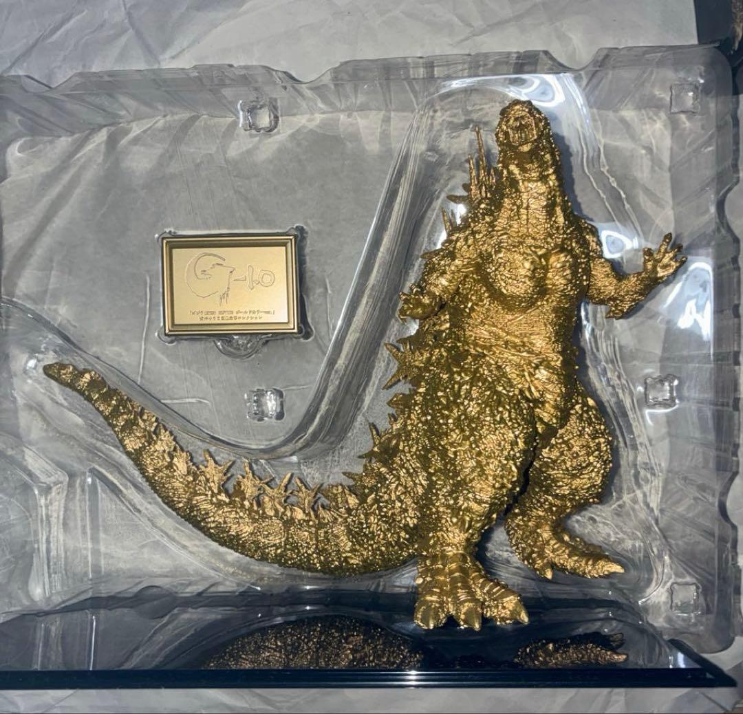 一番くじ　ゴジラ(2023） SOFVICS ゴールドカラーver. 開封済み