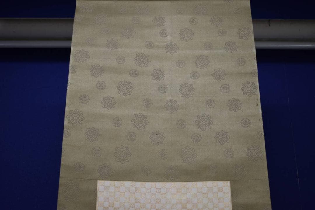 真作/田能村直入/人物画賛/絹表装/布袋屋掛軸HH-875