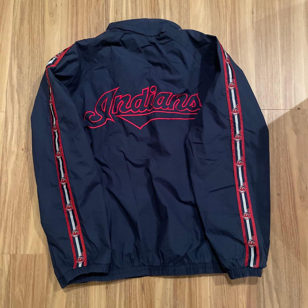 インディアンス　 ナイロンジャケット proplayer製　XL ワフー酋長