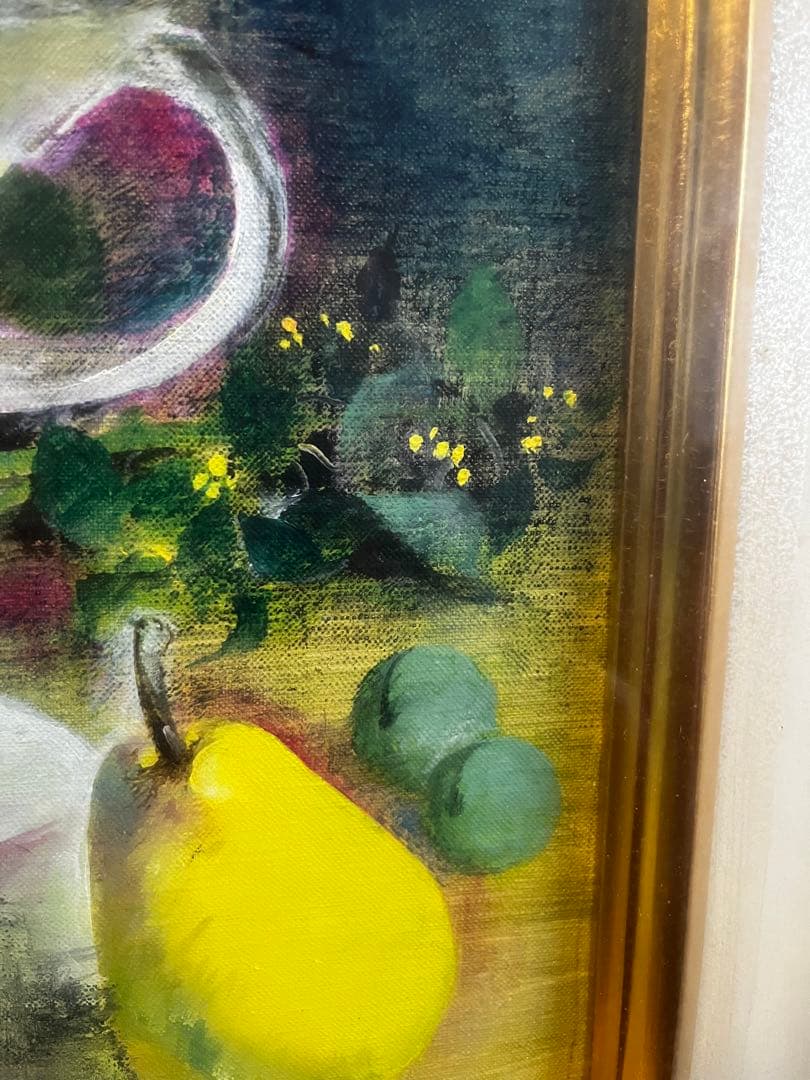 部屋に飾ると素敵です！　大歳克衛　洋画　静物画　額装済