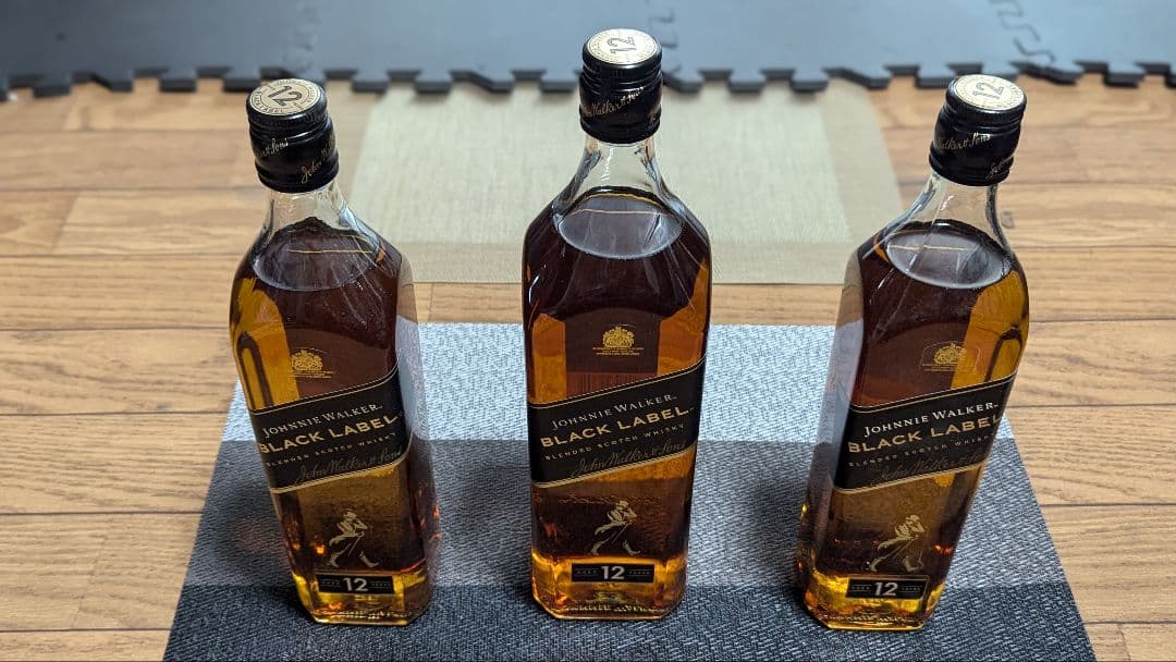 ジョニーウォーカー ブラックラベル 12年 750ml 2本＆1000ml 1本