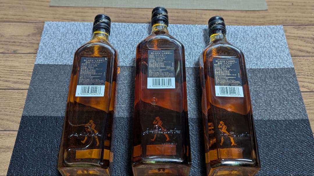 ジョニーウォーカー ブラックラベル 12年 750ml 2本＆1000ml 1本