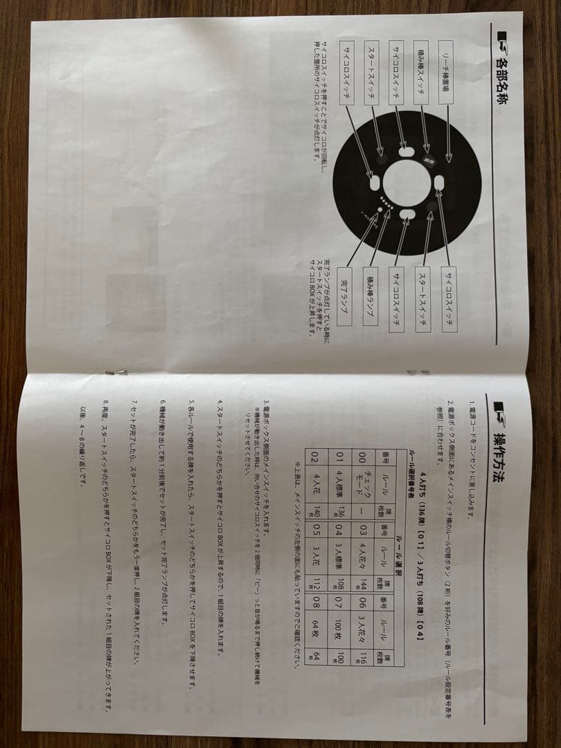 全自動麻雀卓(スパイダー) コメントお願いしますさん専用