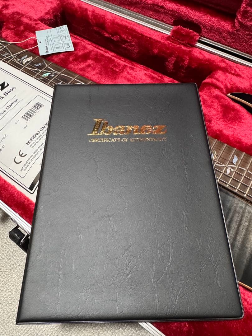 【ほぼ未使用】 Ibanez j-custom RG8870 鑑定書付き