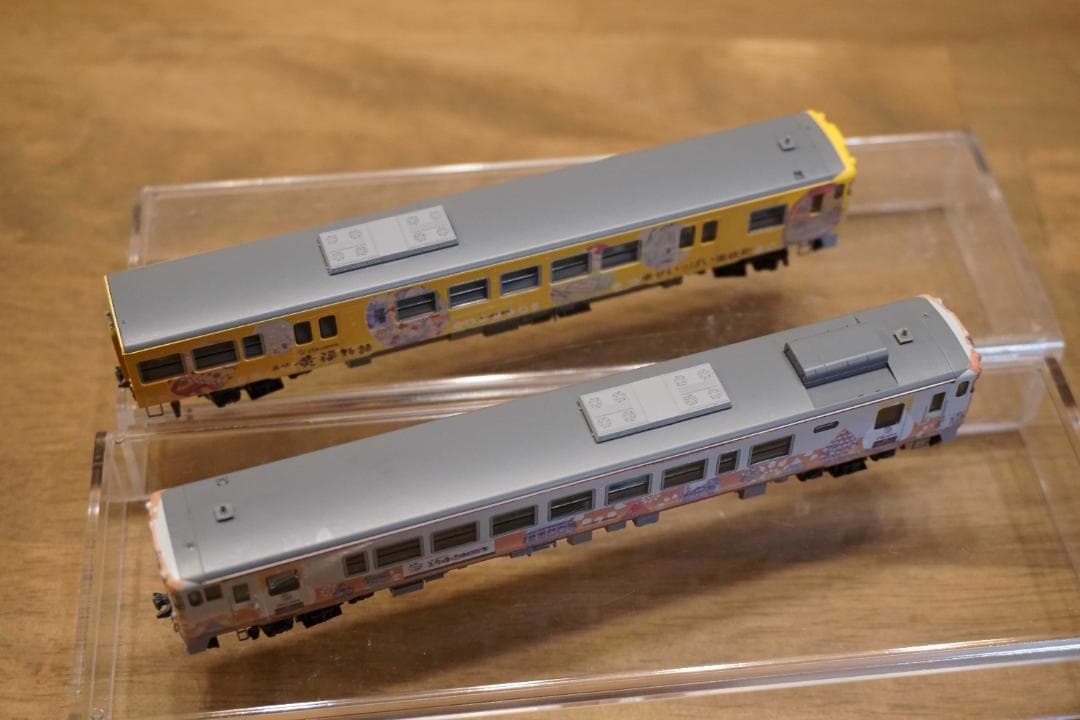 キハ40，47　美咲町エッグデザインコンテスト仕様2両 白色室内灯組込