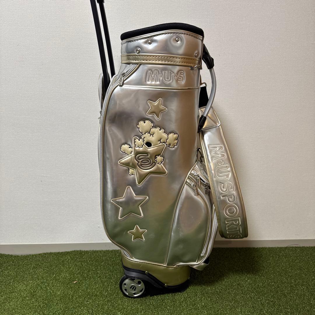 M•U SPORTS ミエコウエサコ キャディバッグ キャスター エナメル