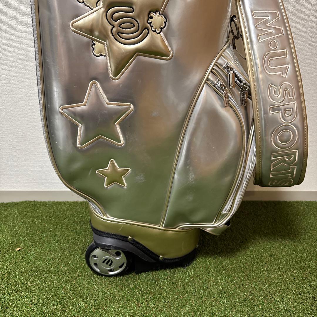 M•U SPORTS ミエコウエサコ キャディバッグ キャスター エナメル