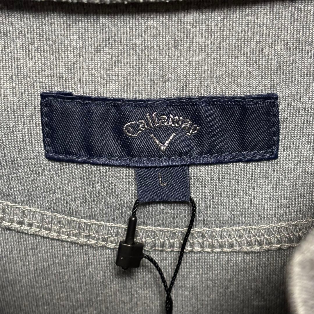 キャロウェイ　Callaway トレーナー　モックネックエンボスロゴ　グレー　L