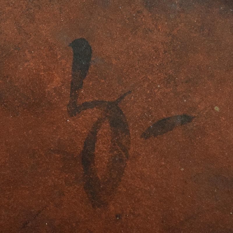 中国　鮑県泰製　宣興紫砂　朱泥　古錫装飾　花文　急須　茶壷　D　R8782