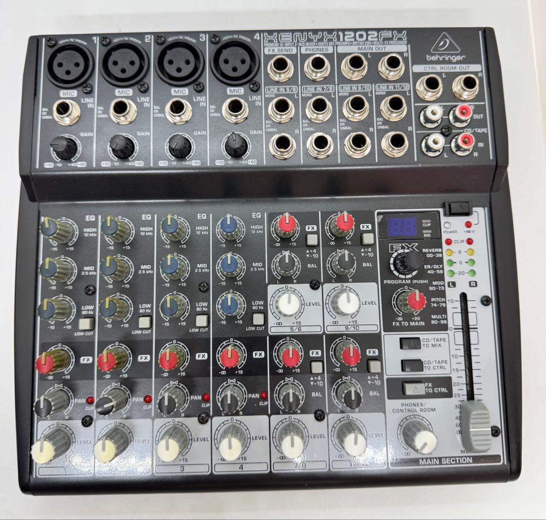 Behringer XENYX 1202FX アナログミキサー 12チャンネル