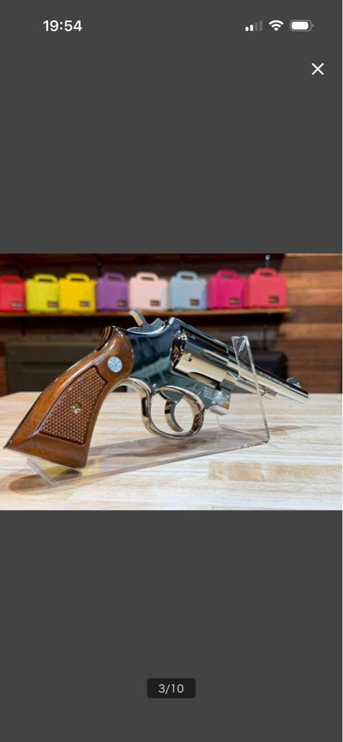 タナカ S&W M10 4インチ ガスリボルバー ニッケルフィニッシュ