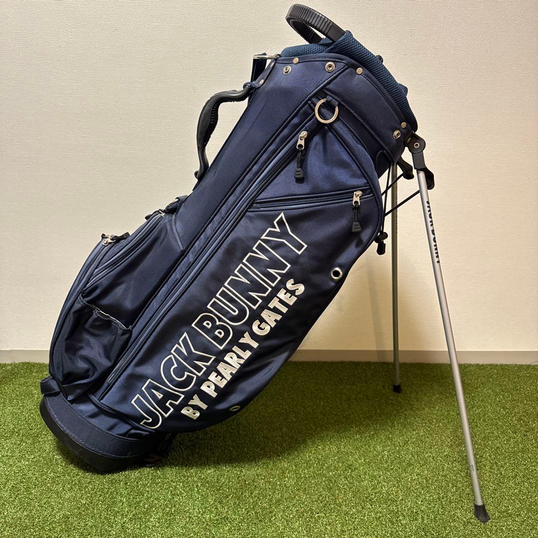 JACK BUNNY ジャックバニー スタンド式キャディバッグ ネイビー