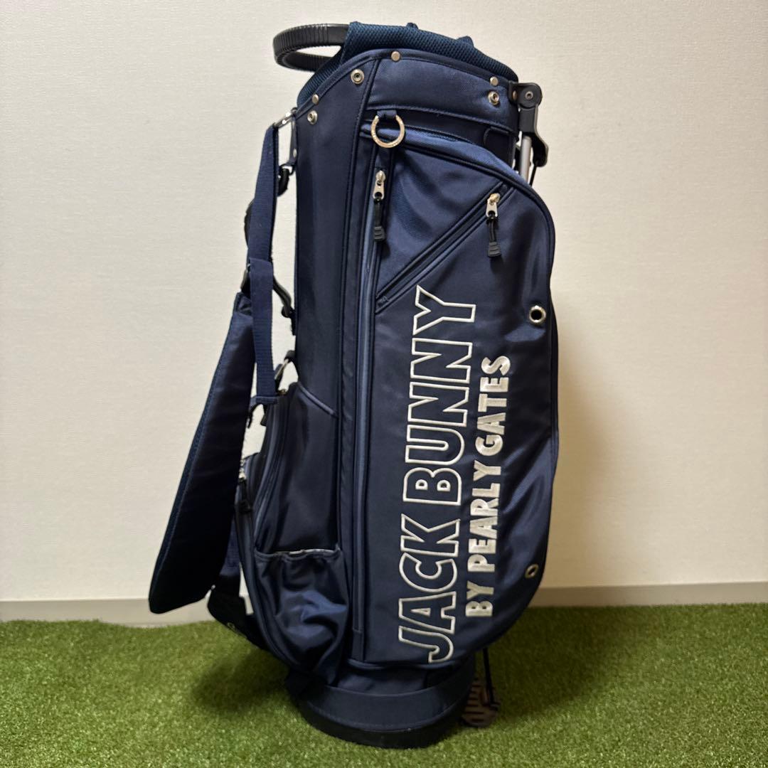 JACK BUNNY ジャックバニー スタンド式キャディバッグ ネイビー