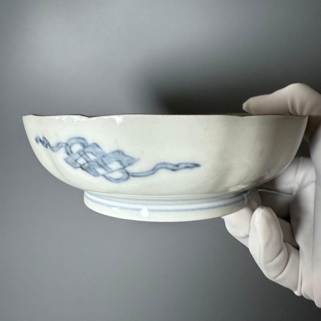 豪商旧蔵品　明治期　色絵鯉千鳥文膾皿　金蘭手　二十客　上手　金鯉　松竹梅　青海波