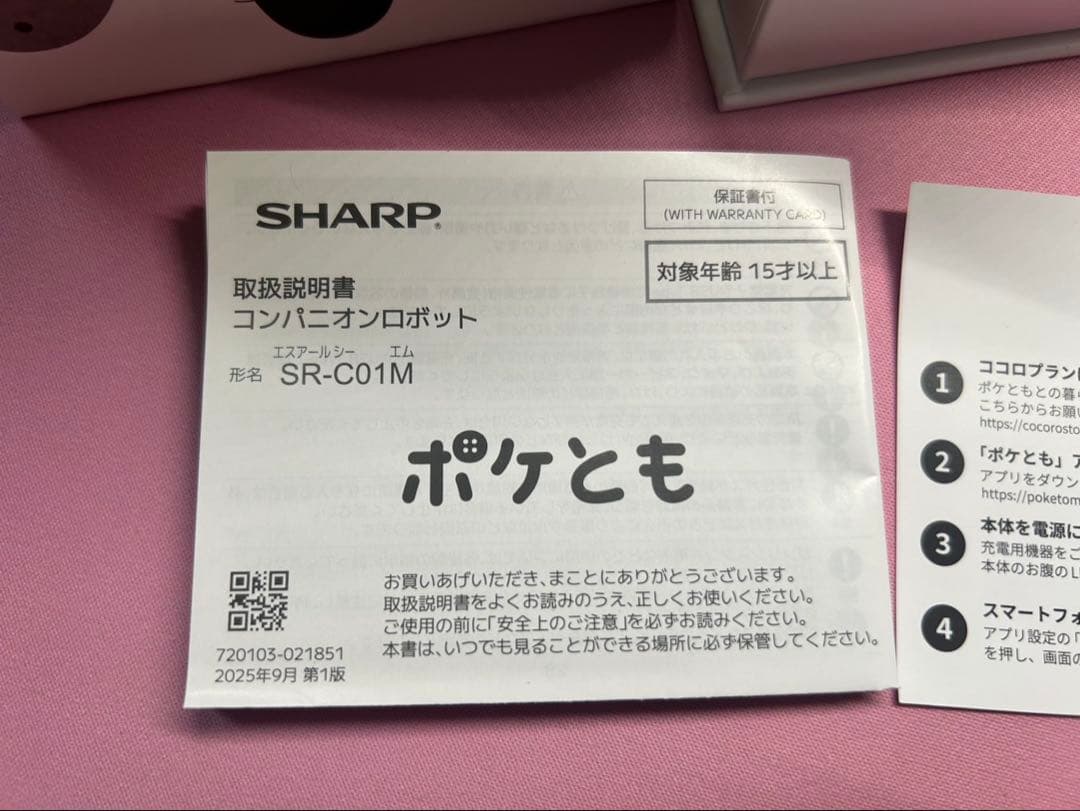 ポケとも 本体＋卓上充電ホルダーセット 動作確認済み／初期化済み