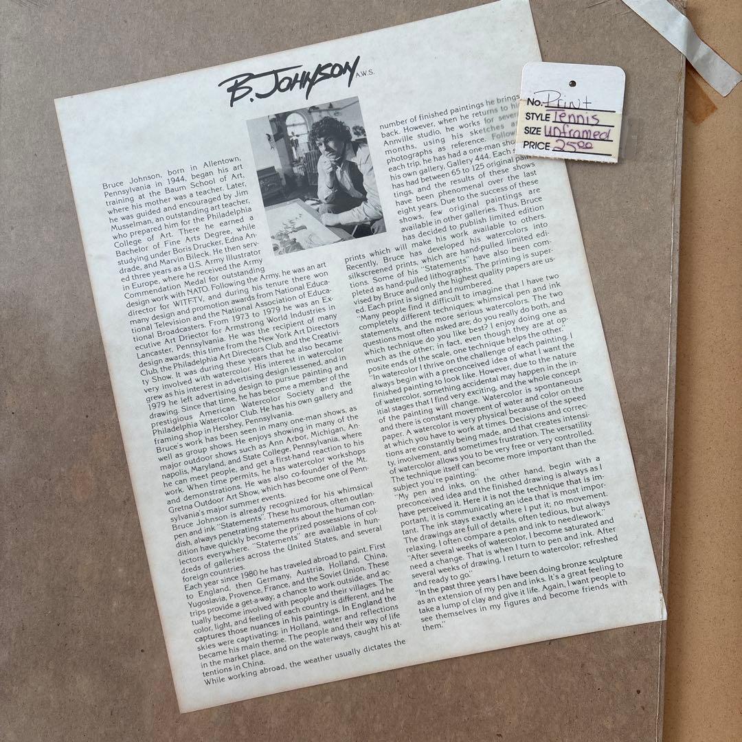 ブルース・ジョンソン Tennis Everyone?