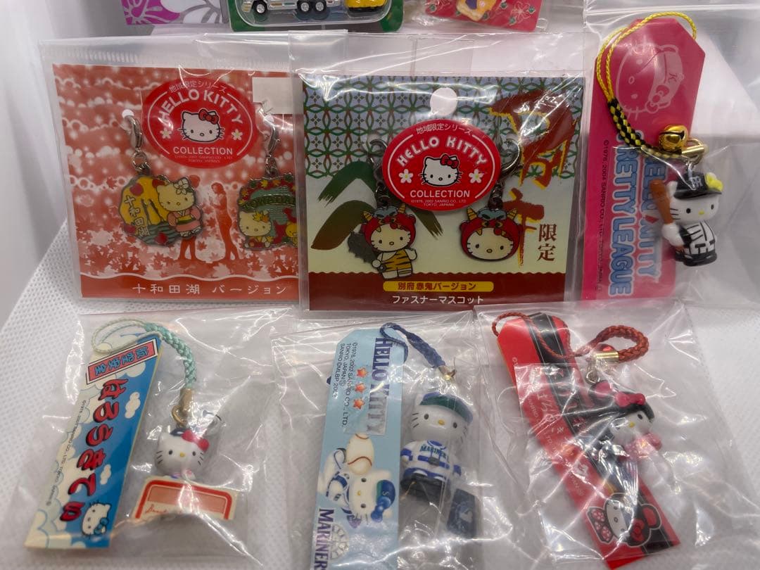 【未開封・希少】ご当地キティ ペアストラップ・メタルチャーム他 10点まとめ売り