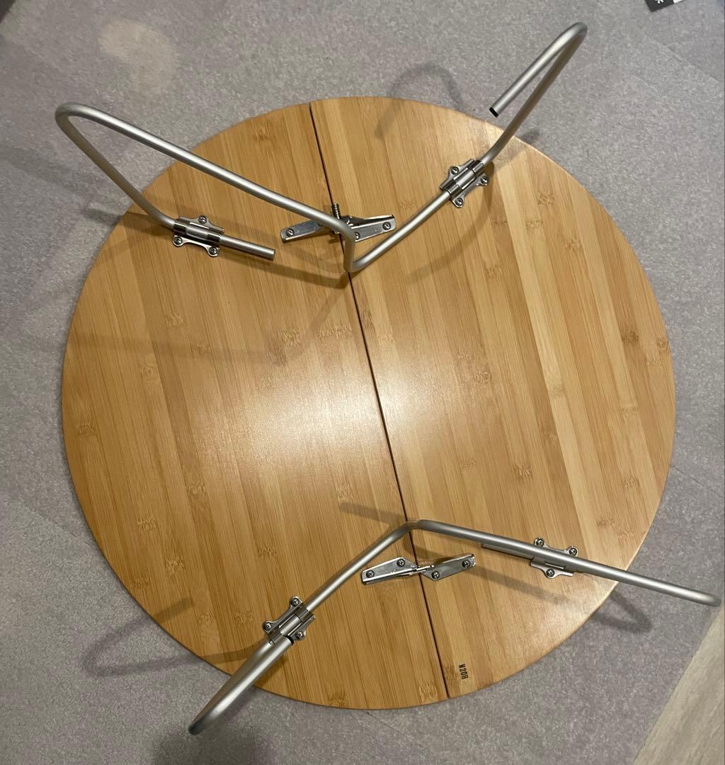 [本日限定値下げ]ワンアクションちゃぶ台竹M LV-071TR